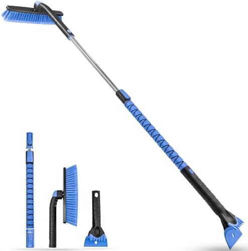 HEEYA 59 Inch Long Snow Brush, Ice Scraper and Brush by HEEYA