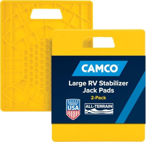 Camco Camper/RV Large Stabilizer Jack Pads by Camco