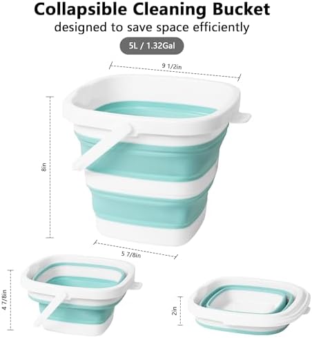 Collapsible Bucket, 1.32 Gallon 5L Small Mop Bucket - Image 2
