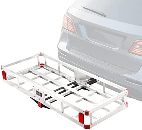 VEVOR 49.4 x 22.4 x 7.1 in Hitch Cargo Carrier, 500lb Capacity Trailer Hitch by VEVOR