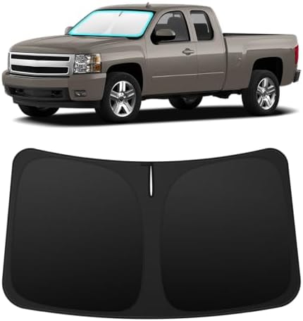 INSAUTO Windshield Sun Shade for Chevrolet Silverado/GMC Sierra 2007-2013 by INSAUTO