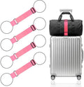 Mayski 4 Pack Adjustable Elastic Luggage Connector Straps by SLIMELEGANCEPERSONIFIED