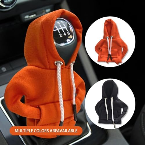 JOYCOURT 2PCS Car Gear Shift Hoodie Auto Shifter Knob Cover - Image 6