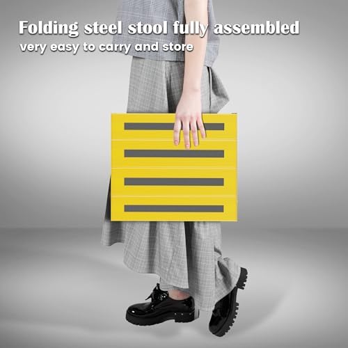 Marudina Large Platform RV Steps, 3-Level Adjustable Height Aluminum Folding - Image 5