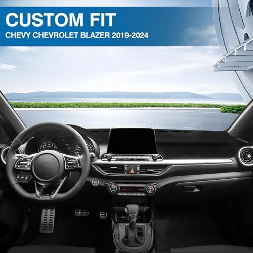 KUST Black Dash Cover for Kia Forte/K3 2019 2020 2021 2022 2023 2024 Polyester - Image 3