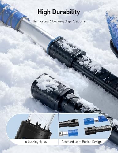 AstroAI 46" Extendable 2-in-1 Snow Brush & Ice Scrapers - Image 6