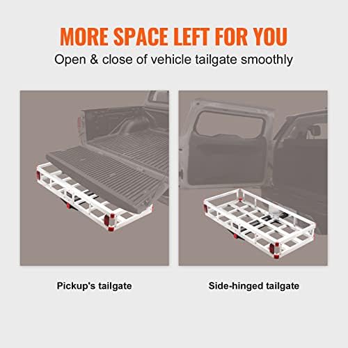 VEVOR 49.4 x 22.4 x 7.1 in Hitch Cargo Carrier, 500lb Capacity Trailer Hitch - Image 5