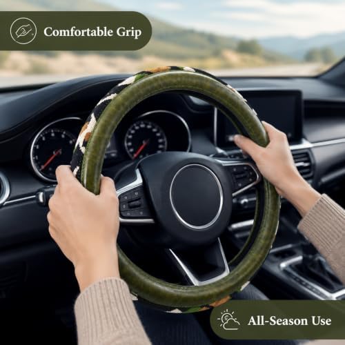 Universal 15inch Ethnic Style Baja Blanket Steering Wheel Cover - Image 2
