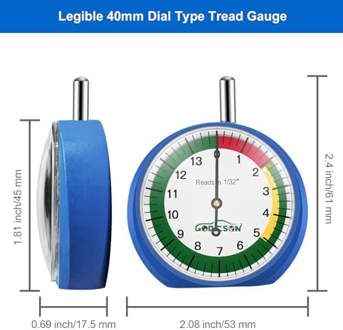 GODESON Dial Type Tire Tread Depth Gauge 88703 Professional - Image 3