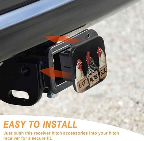 2" Trailer Hitch Cover Rubber Receiver Tube Cap Trailer Hitch Covers - Image 4