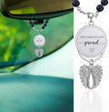 Memorial Car Charm Sympathy Gifts by Qpige