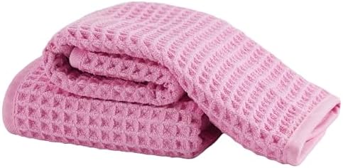 Microfiber Waffle Face Towels, 2 Pieces, Fast Drying, Lint Free 430 GSM by Unknown