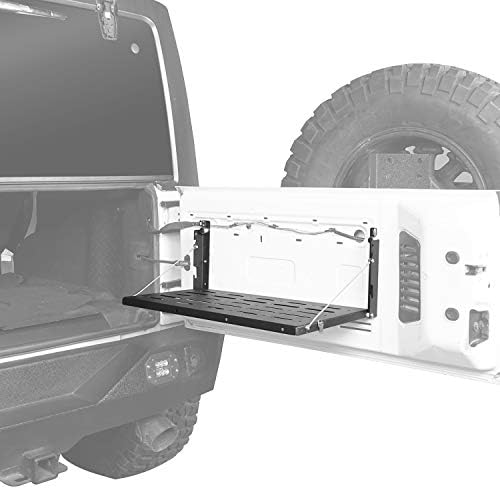 Hooke Road JK Wrangler Tailgate Table Metal Storage Rack Foldable Cargo Shelf - Image 5