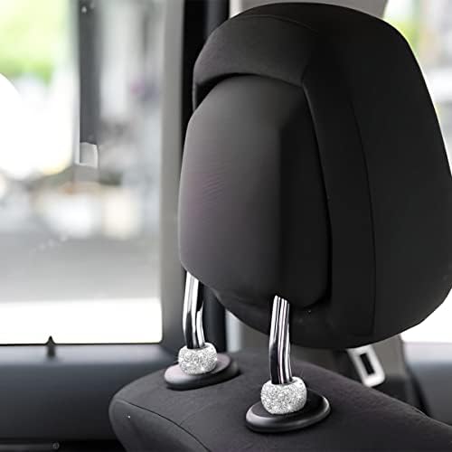 XINLIYA 4 Pack Car Headrest Collars, Bling Car Head Rest Collars Rings Decor - Image 6