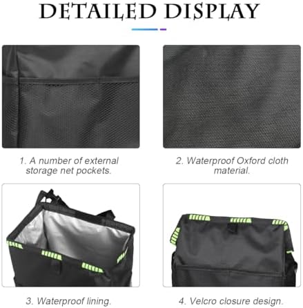 Fekey&JF 3L Hanging Car Trash Can, Foldable Oxford Bag - Image 4