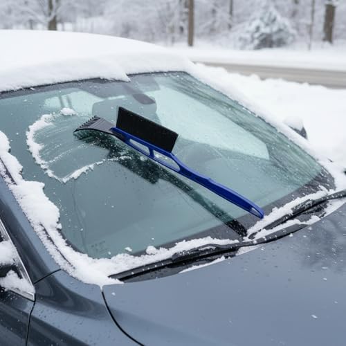 Car Ice Scraper & Snow Brush, Frost Snow Shovel Removal - Image 2