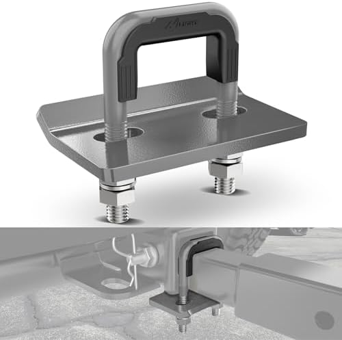 Nilight Trailer Hitch Tightener Anti-Rattle Grey U-Bolt by Nilight