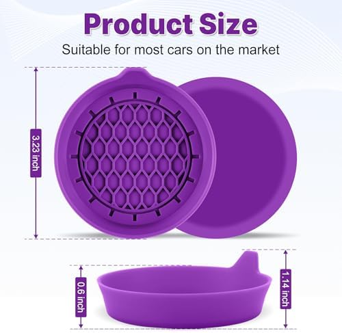 SINGARO Car Cup Holder Coaster, Silicone Cup Holder Insert, Universal Non-Slip - Image 5