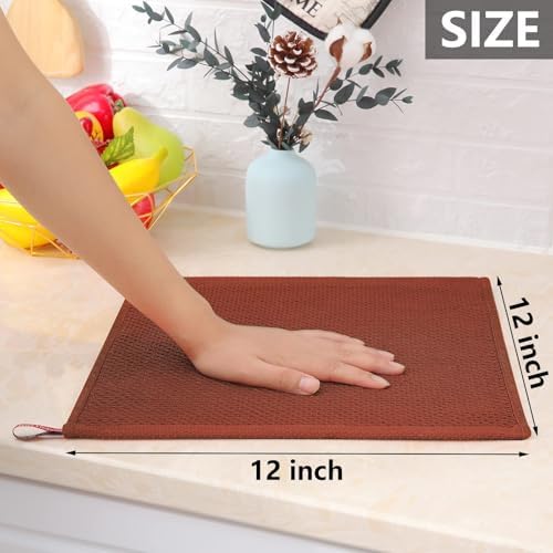 Homaxy 100% Cotton Waffle Weave Kitchen Dish Cloths 18-Pack - Image 5