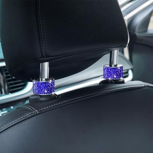 4PCS Crystal Rhinestone Bling Car Headrest Collars, Automotive Magnetic - Image 5