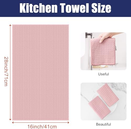 Homaxy Microfiber Waffle Weave Kitchen Towels, 8 Pack - Image 2