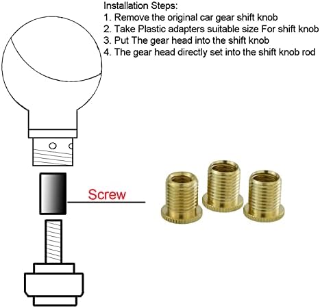 Abfer 5 Speed Shift Knob Lower Right Gear Stick Shifter Knobs Ball - Image 4