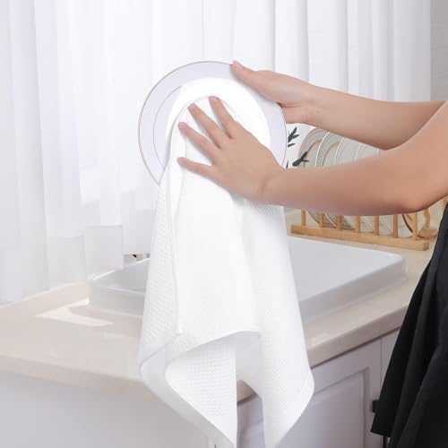 Homaxy 100% Cotton Waffle Weave Kitchen Dish Towels 6-Pack - Image 4