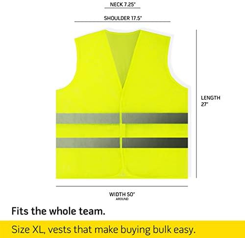 PeerBasics, 20 Pack, Hi Vis Silver Strip, Men Women, Construction… - Image 4