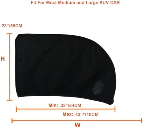 2 Pack Car Front Side Window Shades Mesh Screen - Image 6
