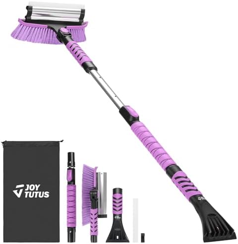 JOYTUTUS 41.5IN Extendable Snow Brush and Ice Scraper, 270°Pivoting Snow by JoyTutus