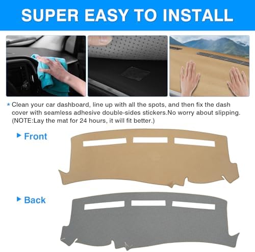 Autorder Beige Dashboard Cover Mat - Image 5