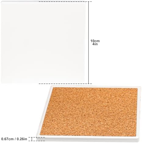 40 Pack 4 x 4 Inch Square Sublimation Ceramic Tiles - Image 2