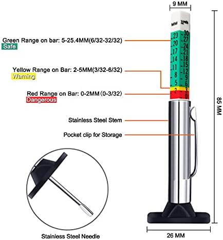Godeson 88702 Smart Color Coded Tire Tread Depth Gauge - Image 2