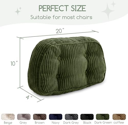 HIGOGOGO Lumbar Support Pillow for Recliner Chair/Accent Chair/Couch/Office - Image 2