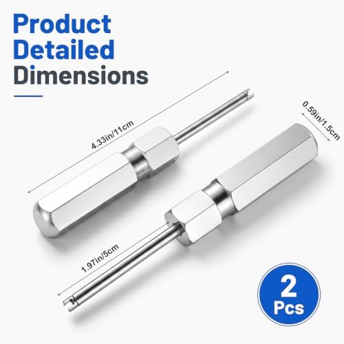 2 Pcs Tire Valve Core Removal Tool, Valve Stem Core Remover - Image 2