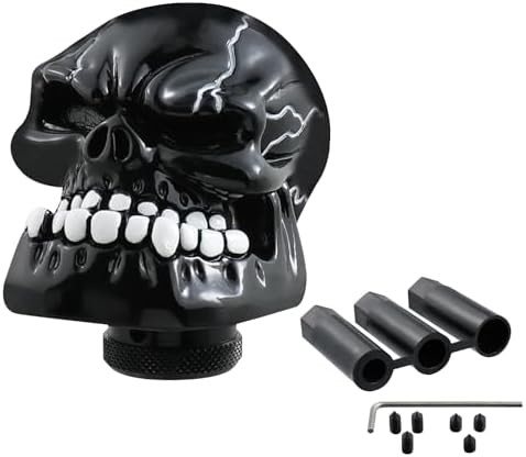Skull Shift Knob Cars Truck Gear Shifter Stick Handle SUV Black by Bashineng