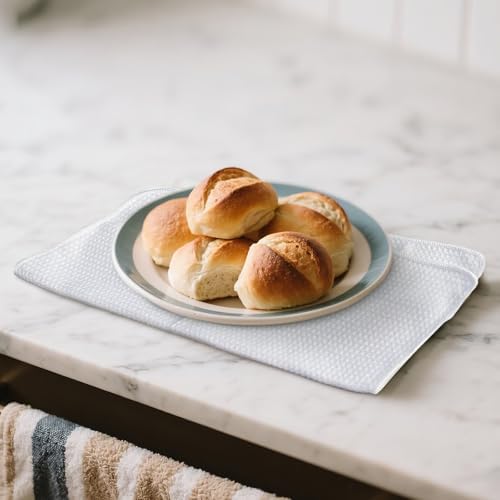 SINLAND Sublimation Blank Towels Waffle Kitchen Towel White 16x16 10 Pack - Image 7