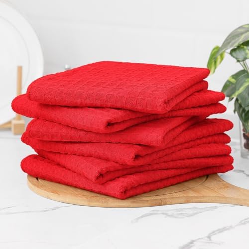 Homaxy Microfiber Waffle Weave Kitchen Towels, 6 Pack - Image 6