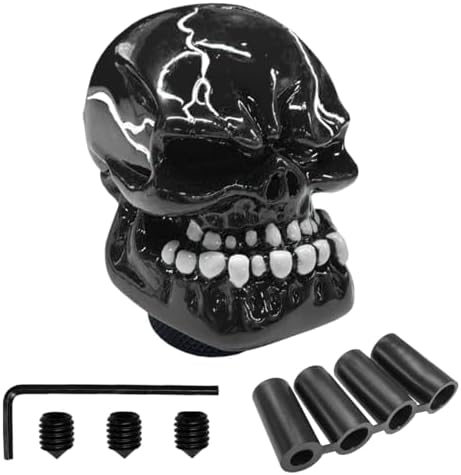 Skull Car Gear Shift Knob, Resin Shifter Lever Handle by Unknown