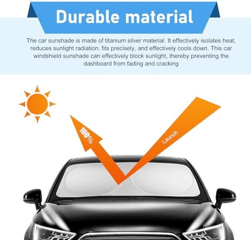 6 PCS Car Window Glass Sunshade Kit, Reflective Sun Blocking & Heat Insulation - Image 3