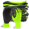 Evridwear Crinkle Latex Rubber Coated Safety Work Gloves by Evridwear