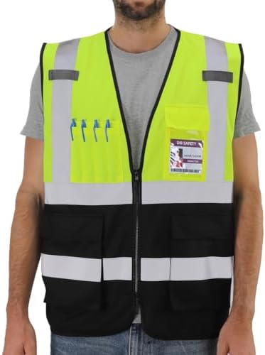 Dib Safety Hi Vis Reflective Safety Vest by HighVisibilityWorkwear