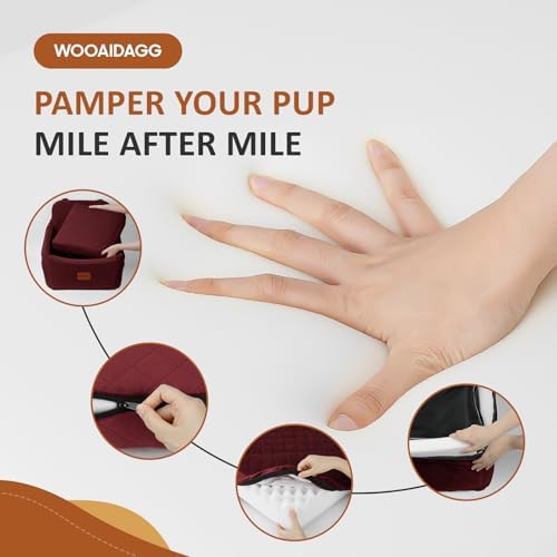 WOOAIDAGG Dog Car Seat for Medium Sized Dogs Up to 40lbs, Comfy Pet Travel Car - Image 3