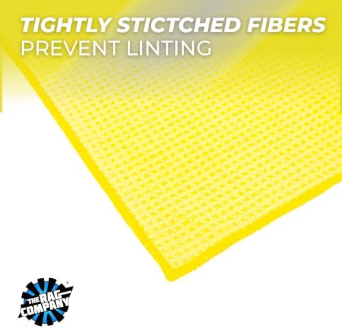 The Rag Company Waffle-Weave Microfiber Drying & Glass Towel | Ultra Absorbent - Image 4