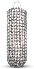 Plastic Bag Holder, Wall Mount Grocery Bag Dispenser, Yarn-dyed Houndstooth by HDDahua