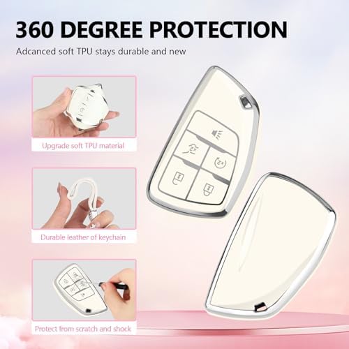 for Chevy Key Fob Cover, 5 Button TPU Protection Case - Image 4