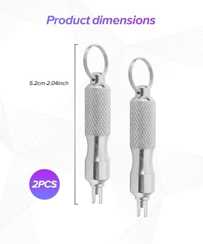 2PCS Valve Stem Removal Tool, Car Accessories Valve Core Removal Tool, - Image 2