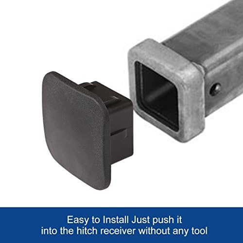 CZC AUTO Trailer Hitch Cover, 2in Tow Receiver Tube Plug Cap, 2 Pack - Image 4