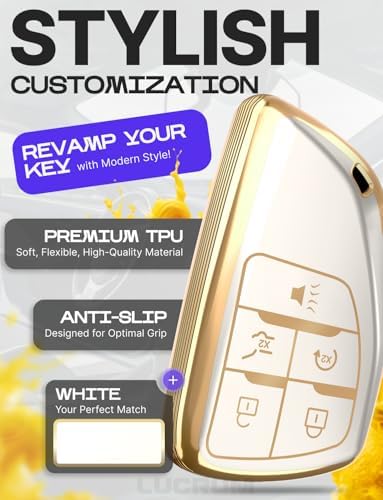 Lucrum Compatible with Chevy, Buick Key Fob Cover & Keychain - Image 3