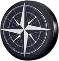 Wind Rose Spare Tire Cover Dust-Proof Wheel Tire Cover Fit Trailer, SUV and by Foruidea